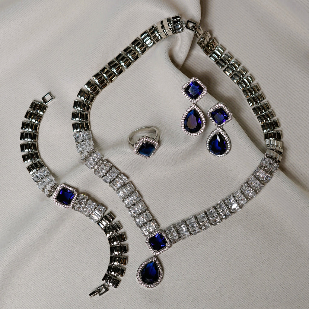 Royal Sapphire Elegance Jewelry Set